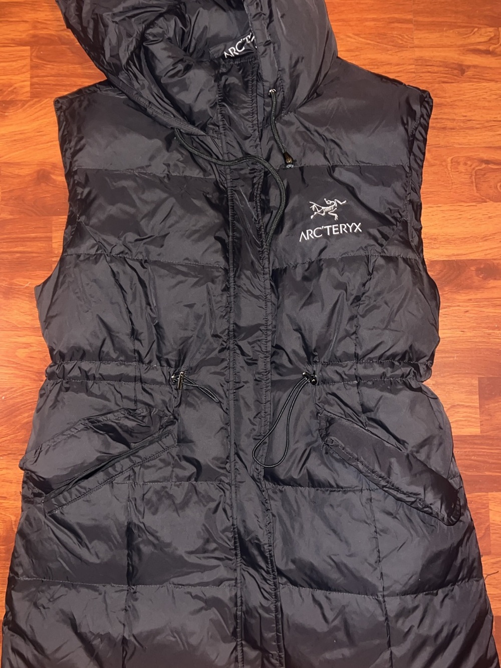 Arc'teryx Kids Black Puffer Vest with Hooded Insulation